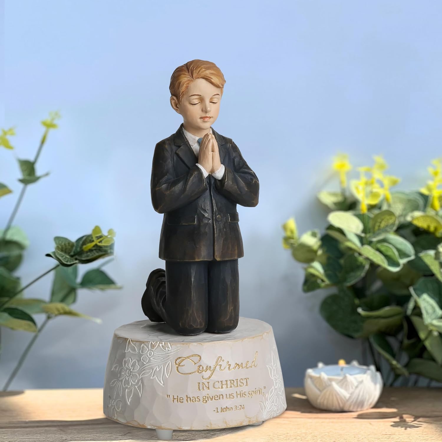 Grace4Joy Music Box Figurines Confirmation Religious Gifts