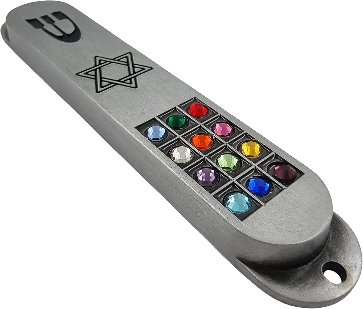 TALISMAN4U Pewter Mezuzah with Scroll for Door