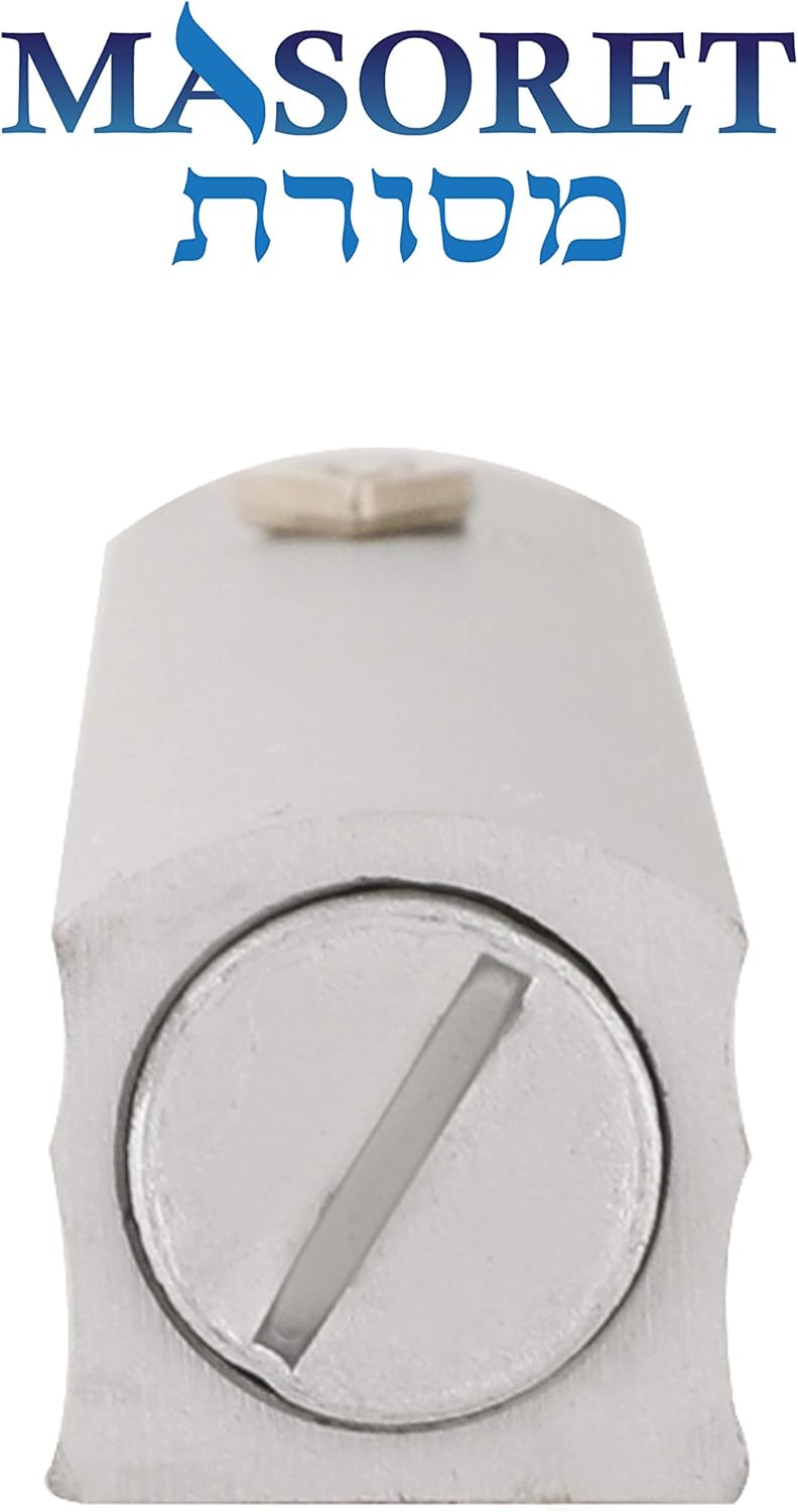 3-Piece Aluminum Door Mezuzah Cases with Hebrew Shin