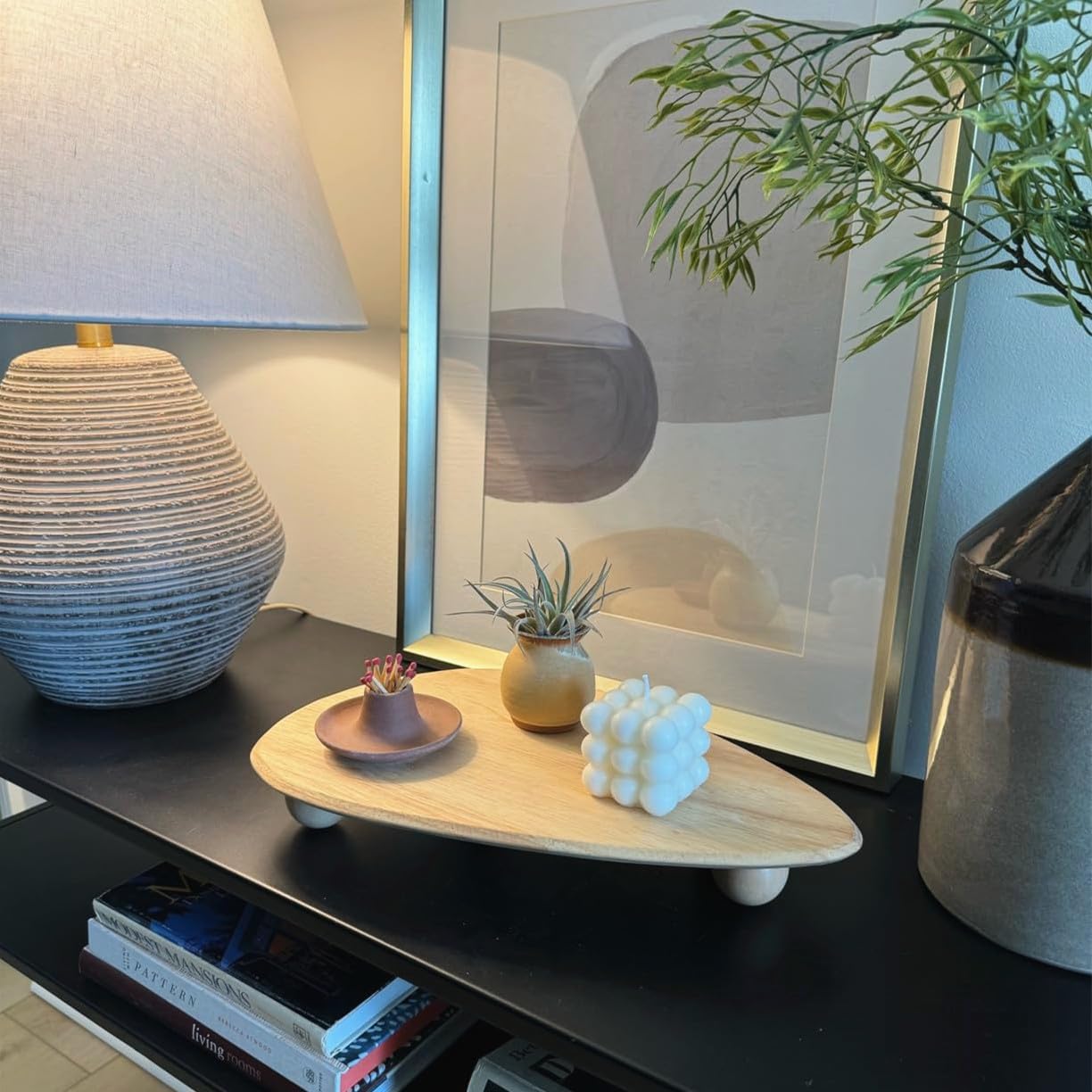 Wooden Display Riser Stand for Decor and Candles
