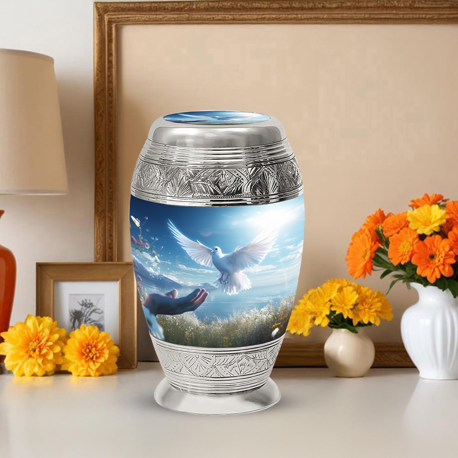 Yasubjag 10 Inch Large Cremation Urn for Human Ashes