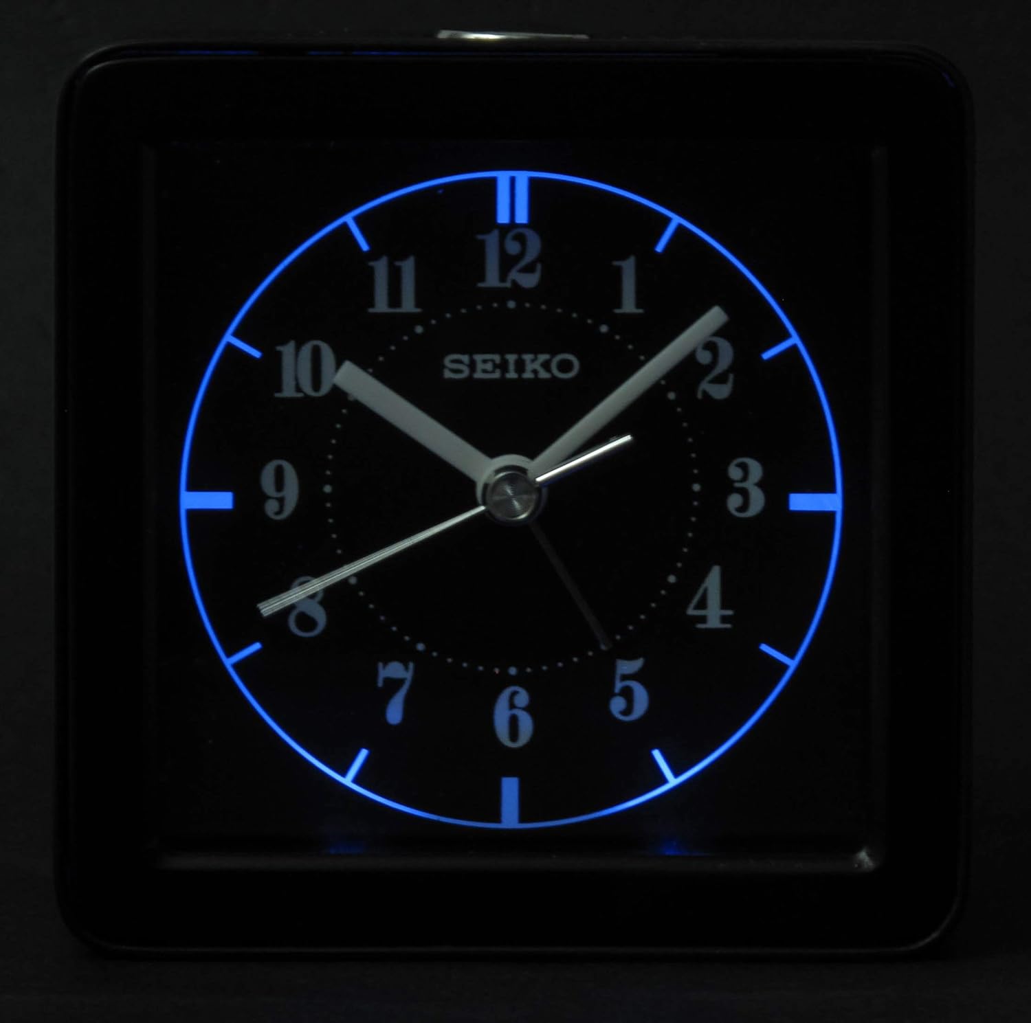 Seiko Gatsby Bedroom Alarm Clock White Matte