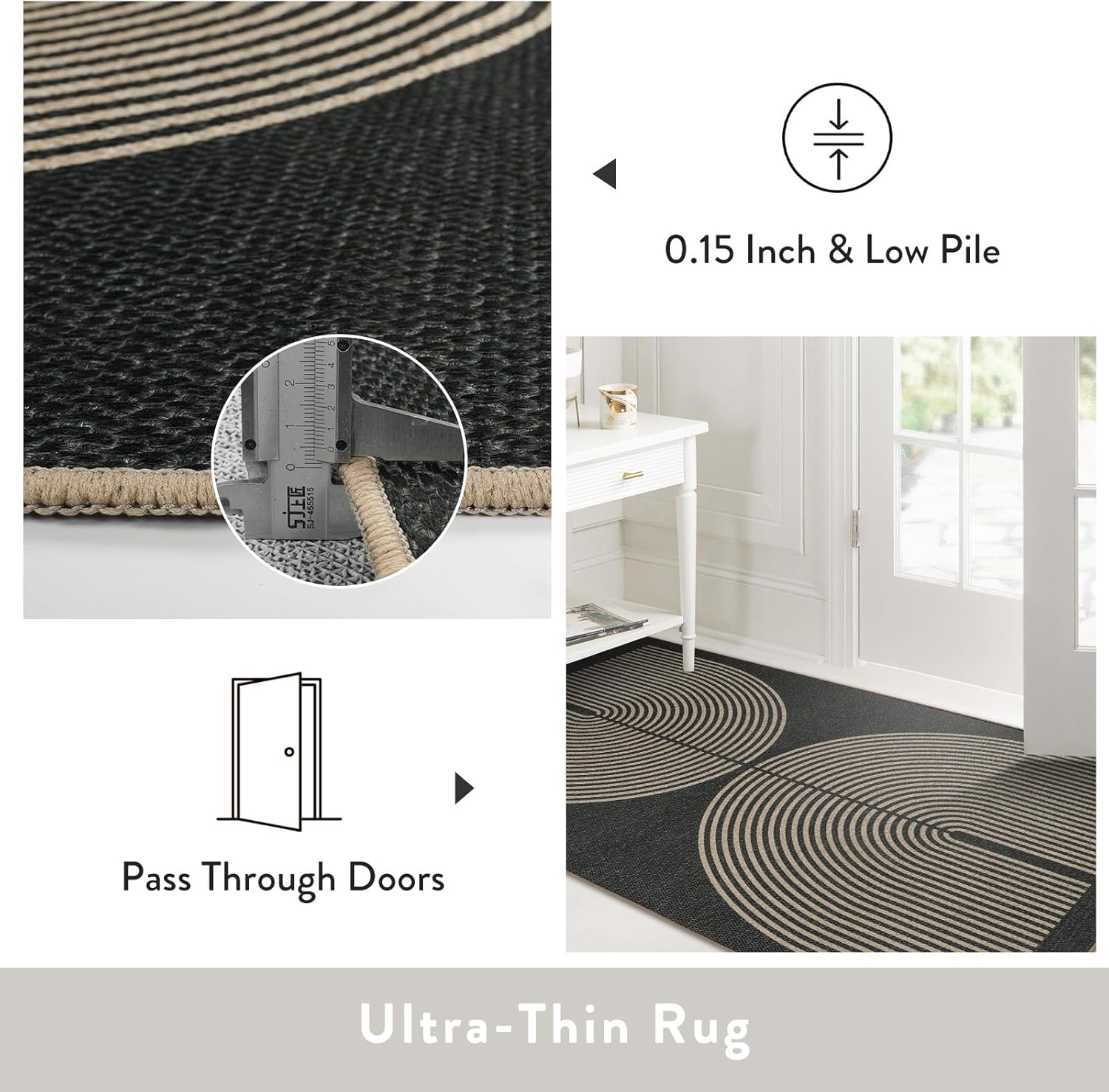 Lahome Modern Rainbow Hallway Runner Rug