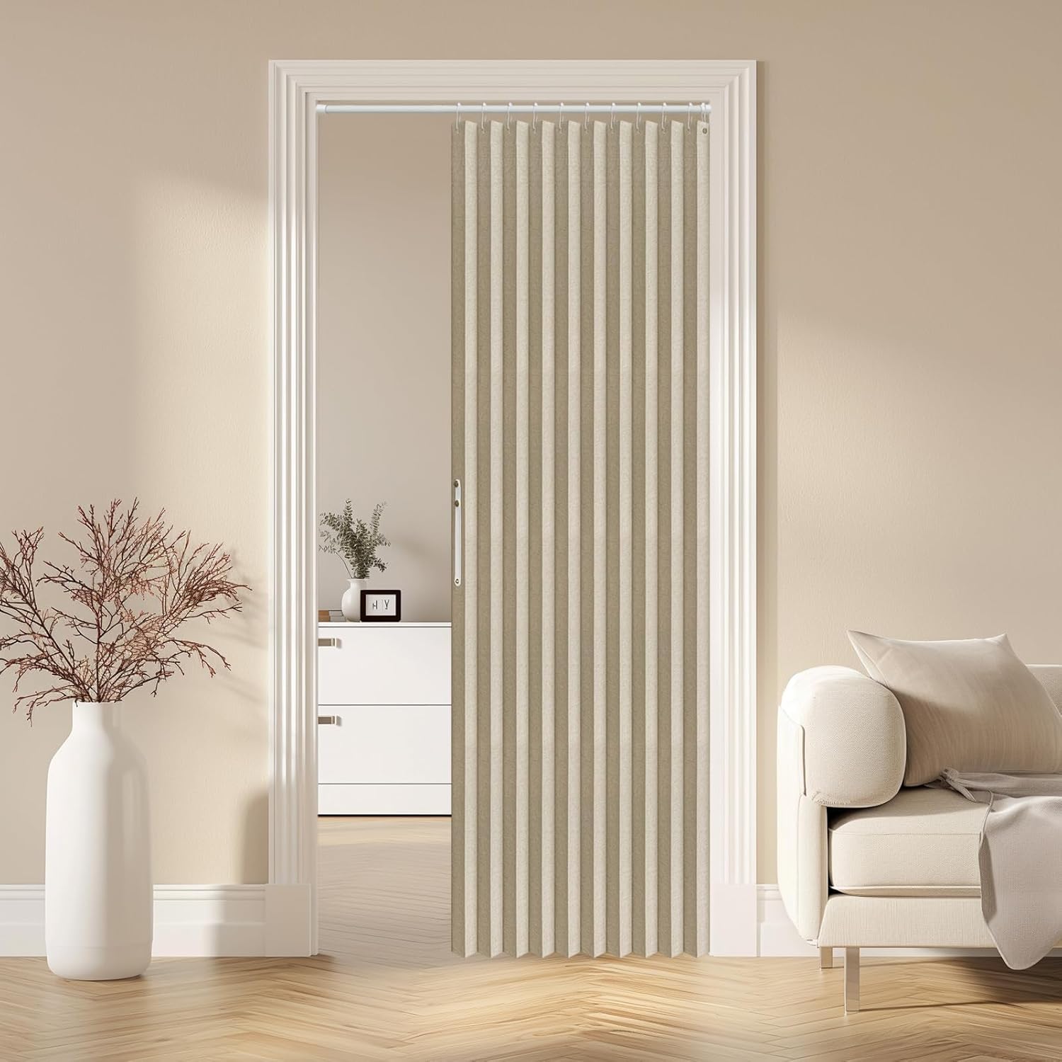 AJAZZ 100 Blackout Magnetic Door Curtain 1 Panel