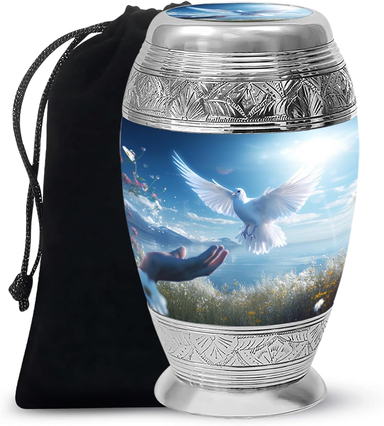 Yasubjag 10 Inch Large Cremation Urn for Human Ashes