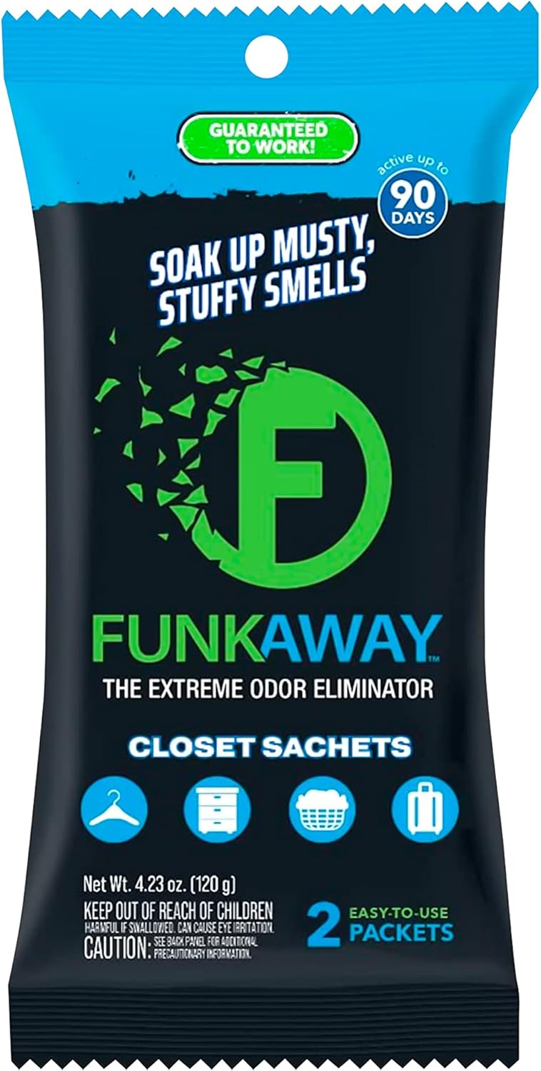 FunkAway Extreme Odor Eliminating Sachet 90 Day Freshness