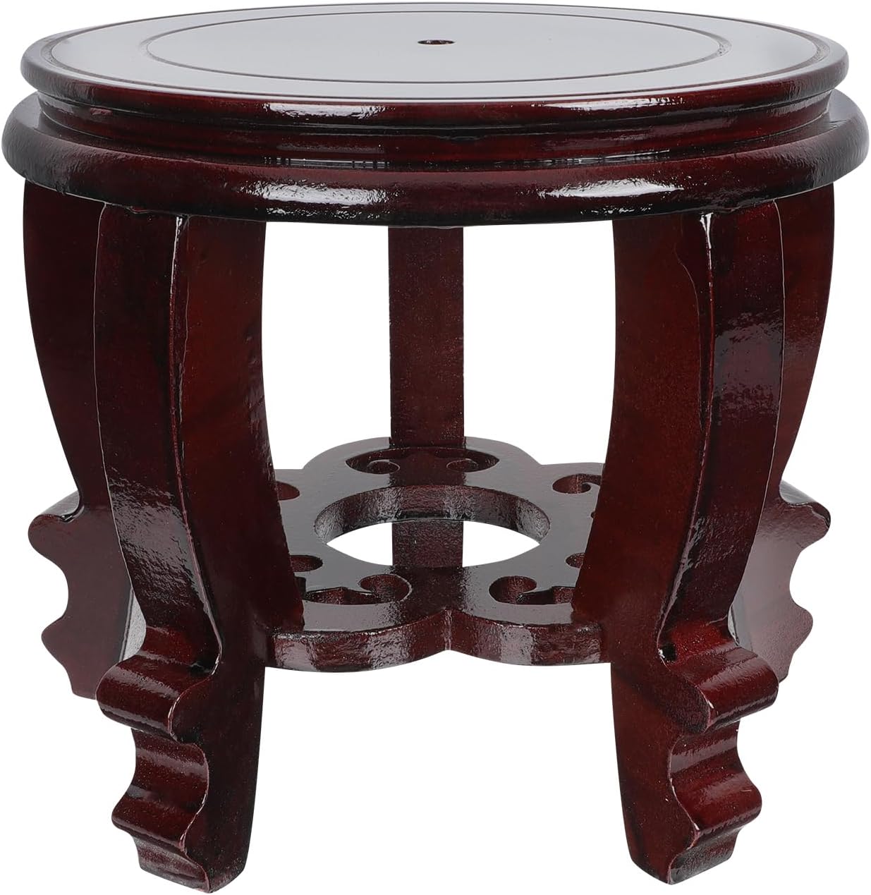 Hemoton 8 Inch Wooden Planter Stand for Home Decor