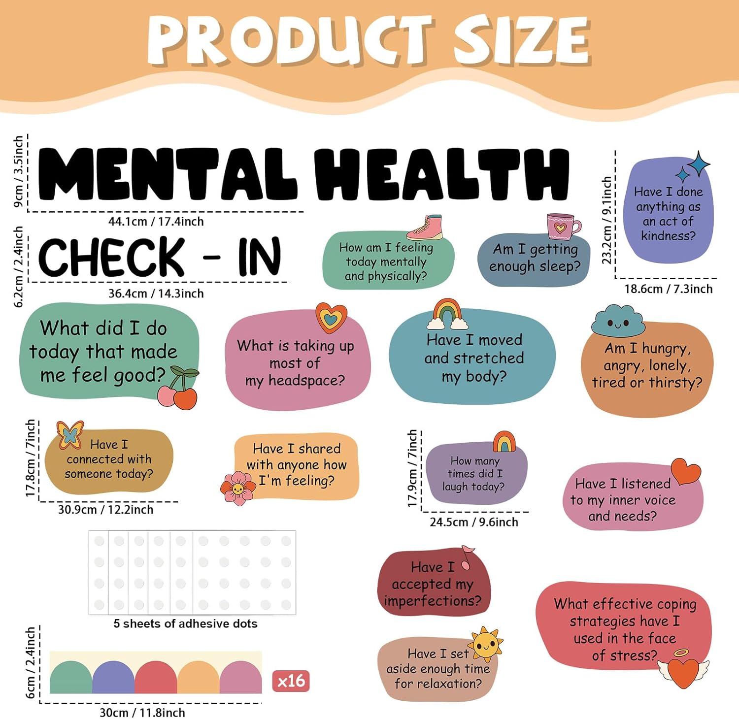 Mental Health Bulletin Board Set Classroom Decor