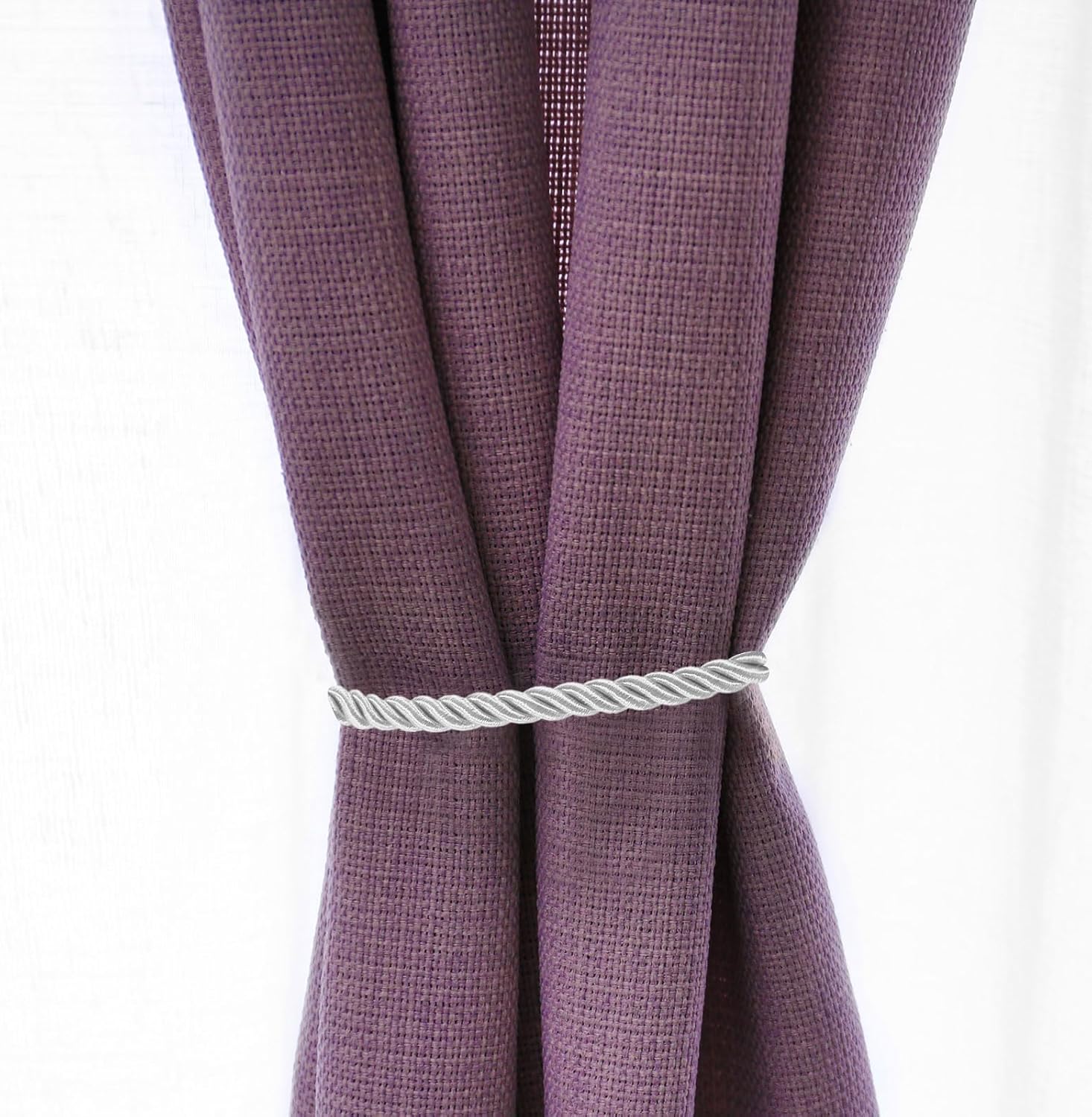 PATIKIL 6 Pack White Curtain Tiebacks Ropes