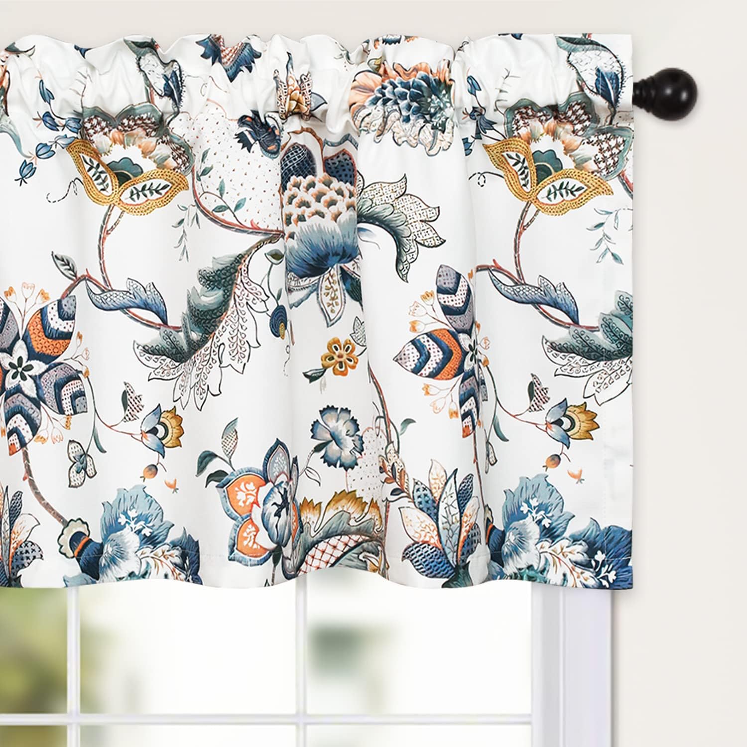 VOGOL Floral Kitchen Valance 52x18 1 Panel