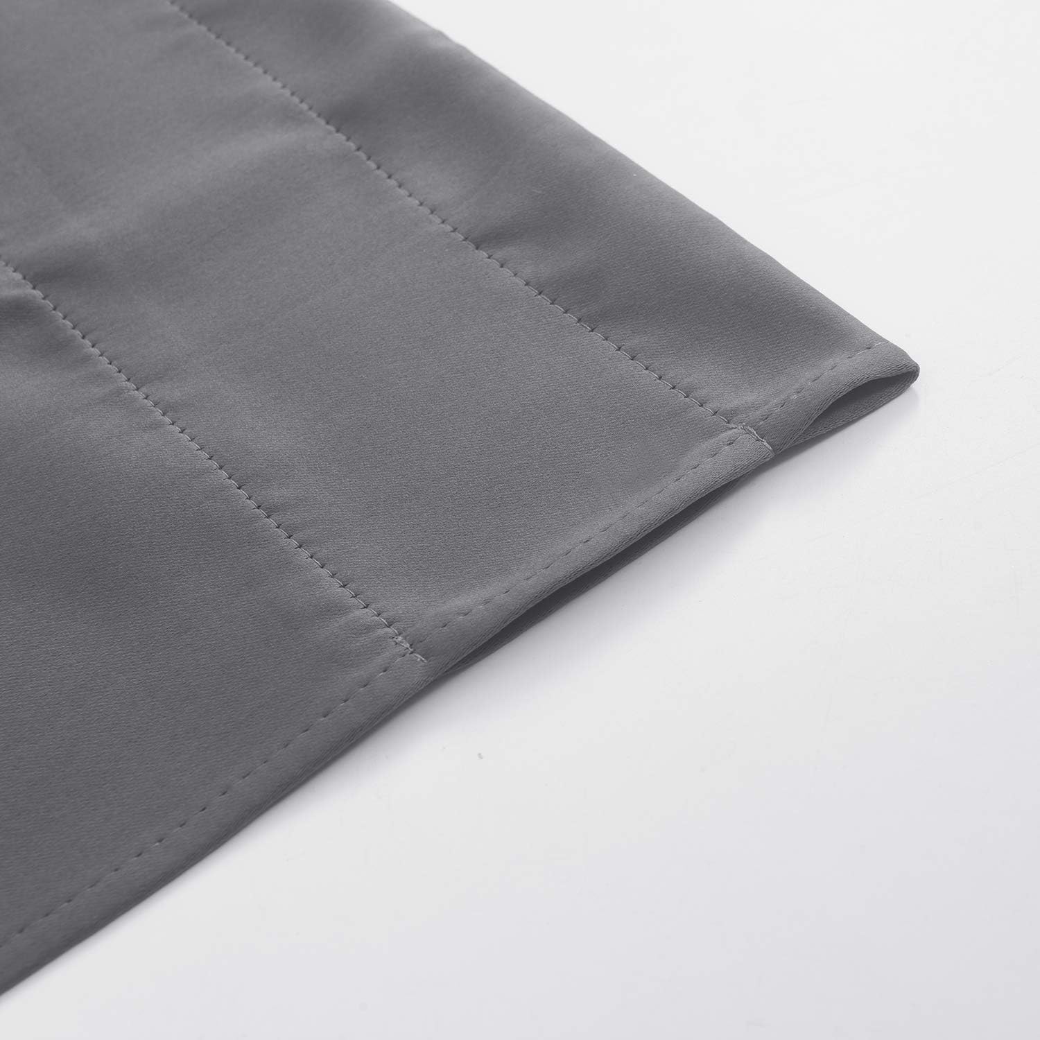 Aquazolax Grey Blackout Curtain Valances Set of 2