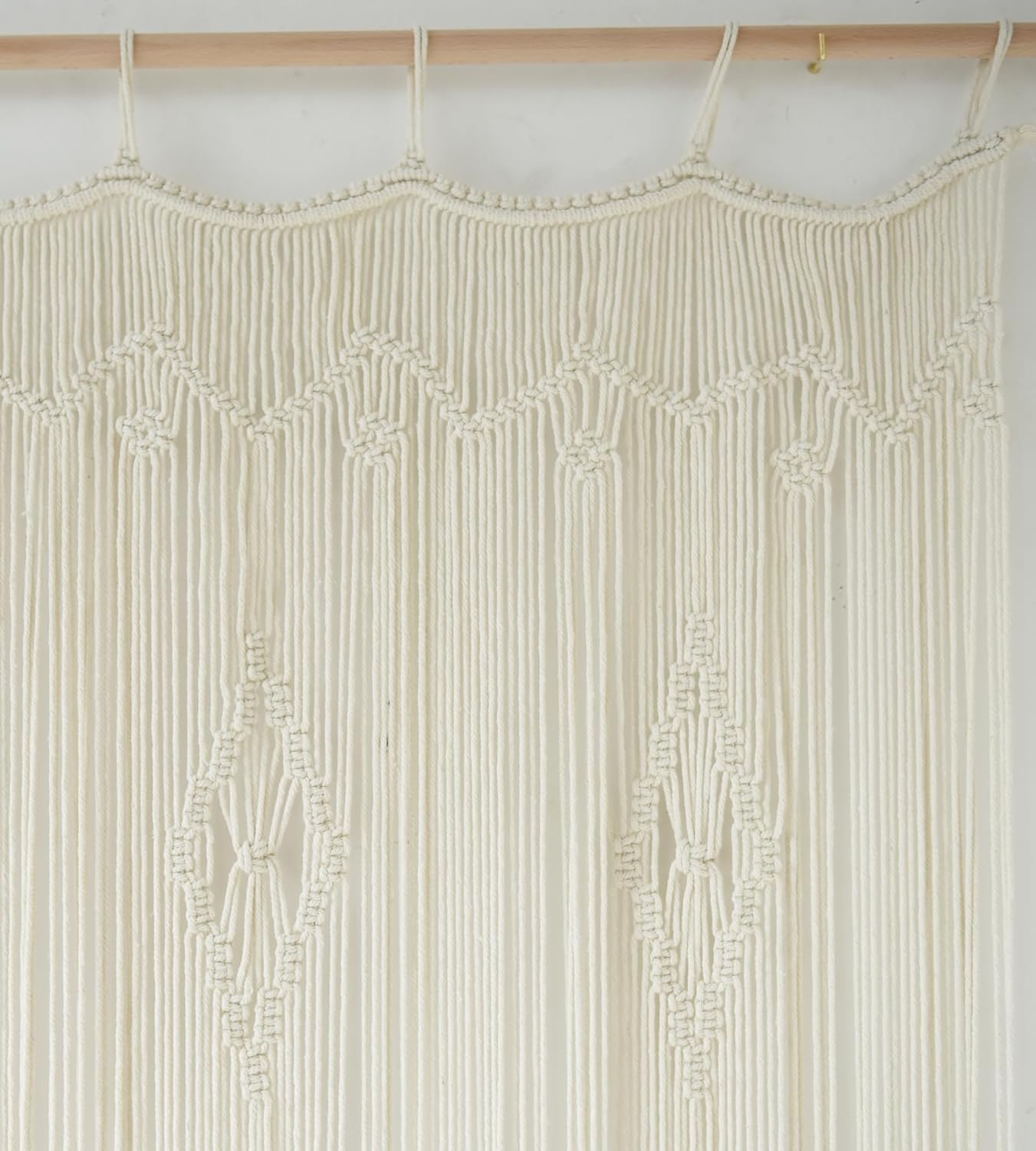 Iower Macrame Curtain Cotton Window Panel Boho Decor