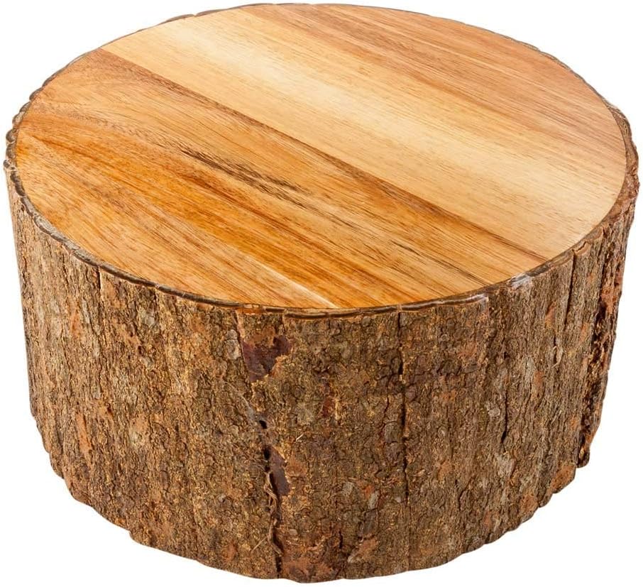 Restaurantware 10x5 Inch Rustic Wood Display Riser