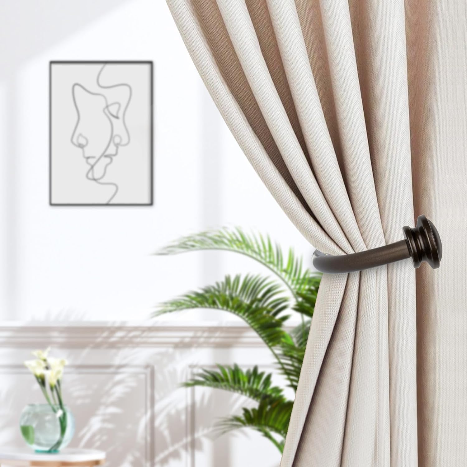 TONIAL Curtain Holdbacks 2 Pack Bronze
