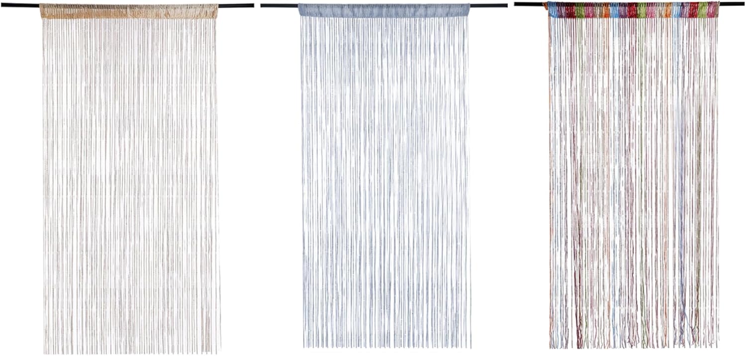 Wedhapy Door Fly Screen Curtain 3937x7874 Inch Tassel Style