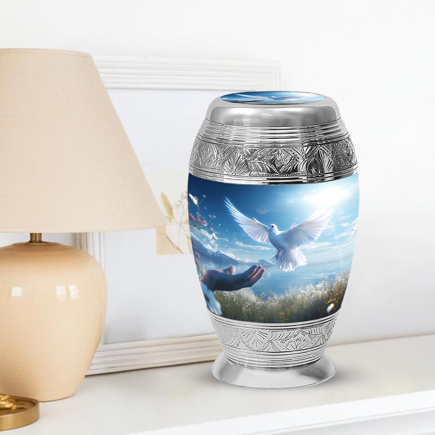 Yasubjag 10 Inch Large Cremation Urn for Human Ashes
