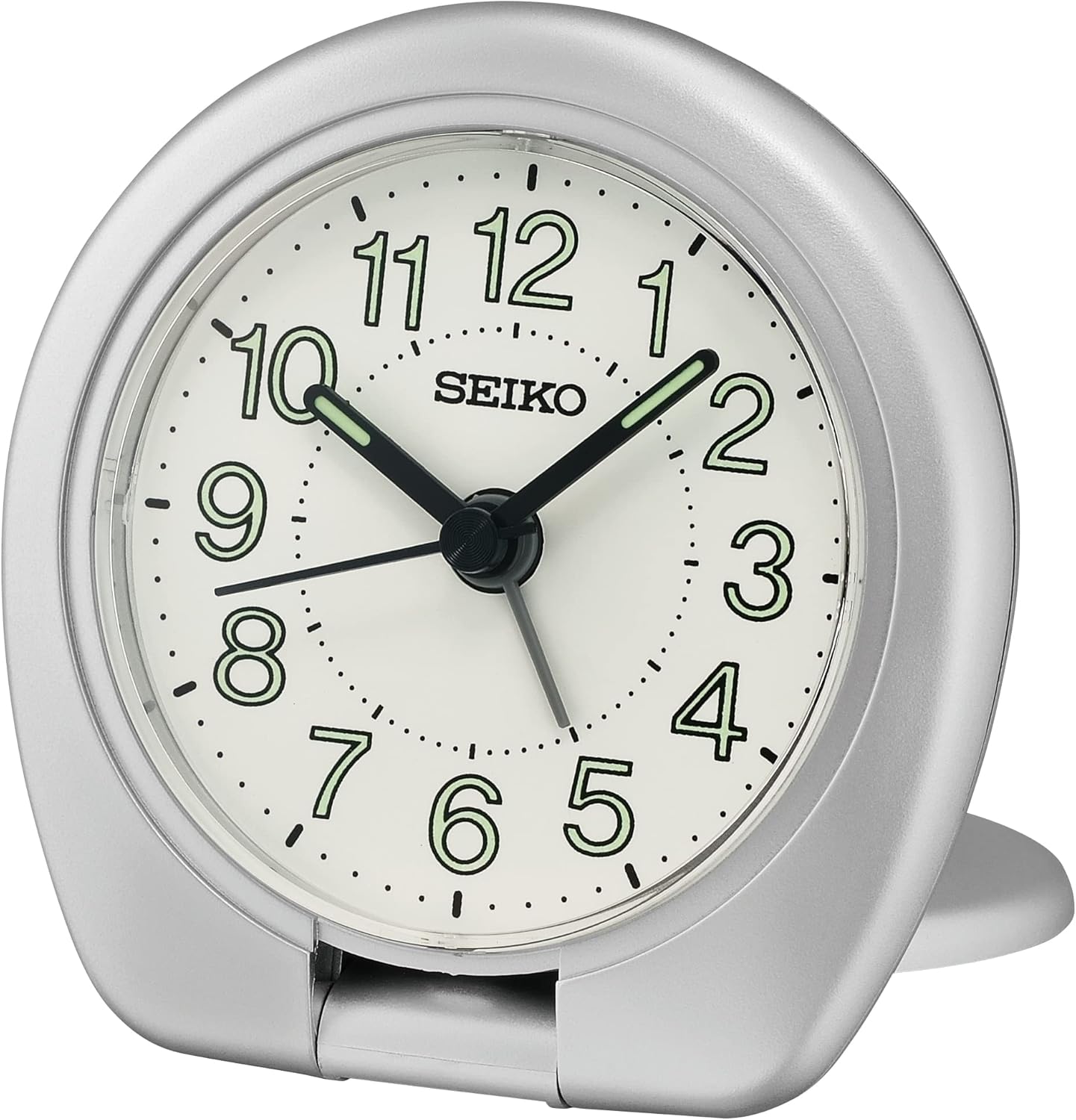 Seiko Sakai Travel Alarm Clock Metallic Silver