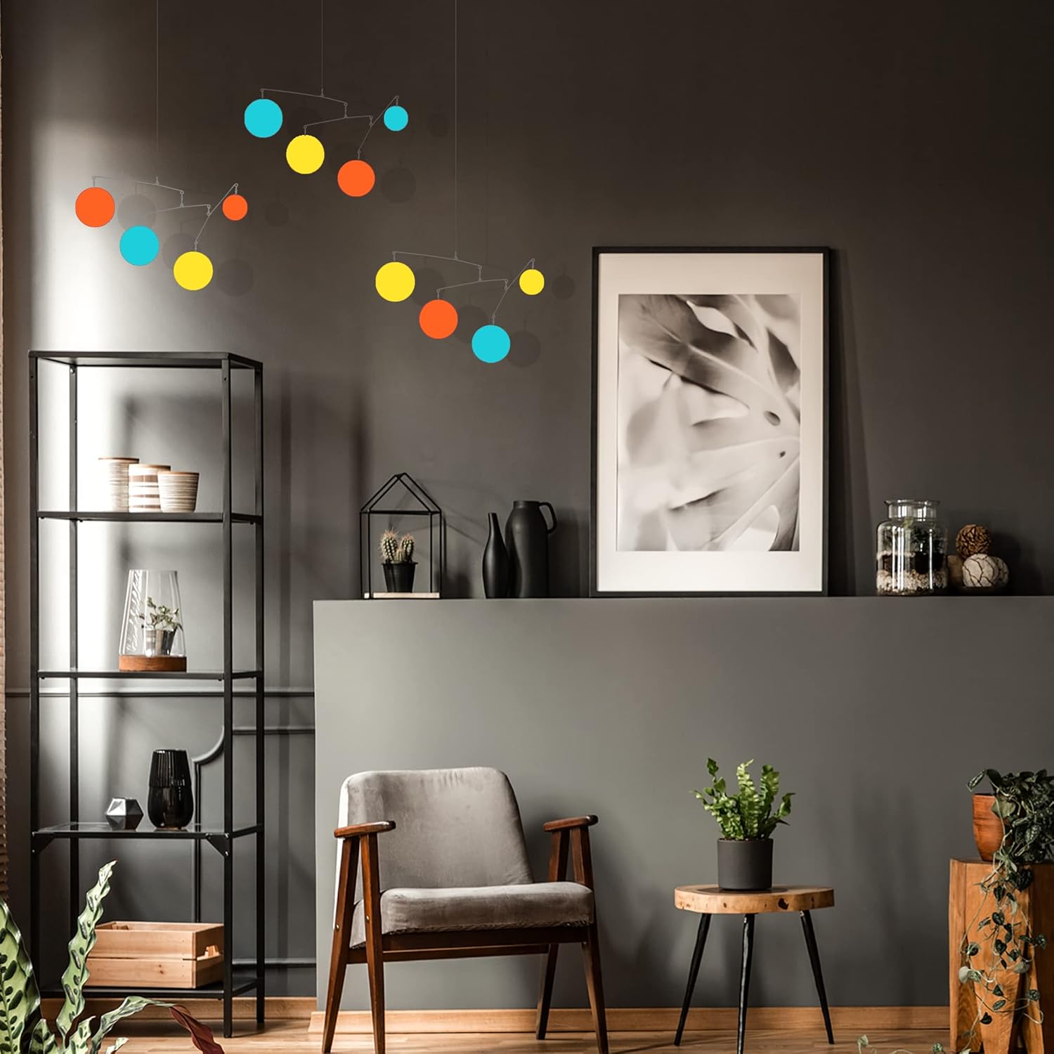 Atomic Mobiles - Mid Century Modern Kinetic Art Mobile - 5 Sizes