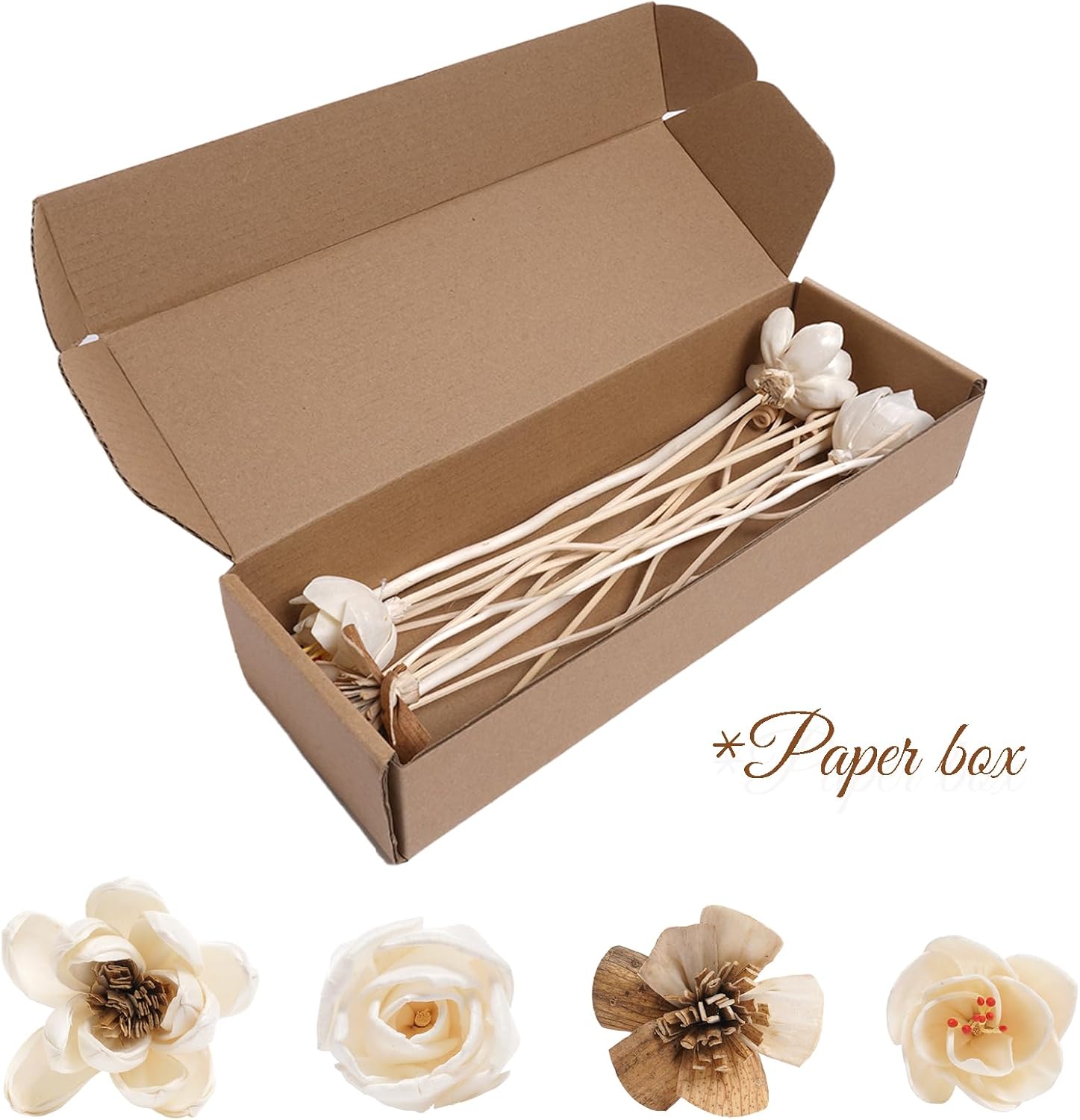 14Pcs Natural Rattan Reed Diffuser Sticks Set