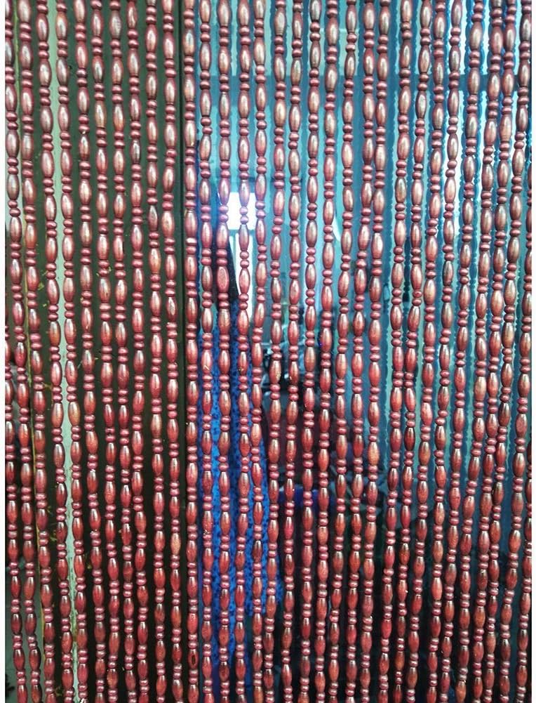 Wood Bead Curtain for Doorways and Room Dividers