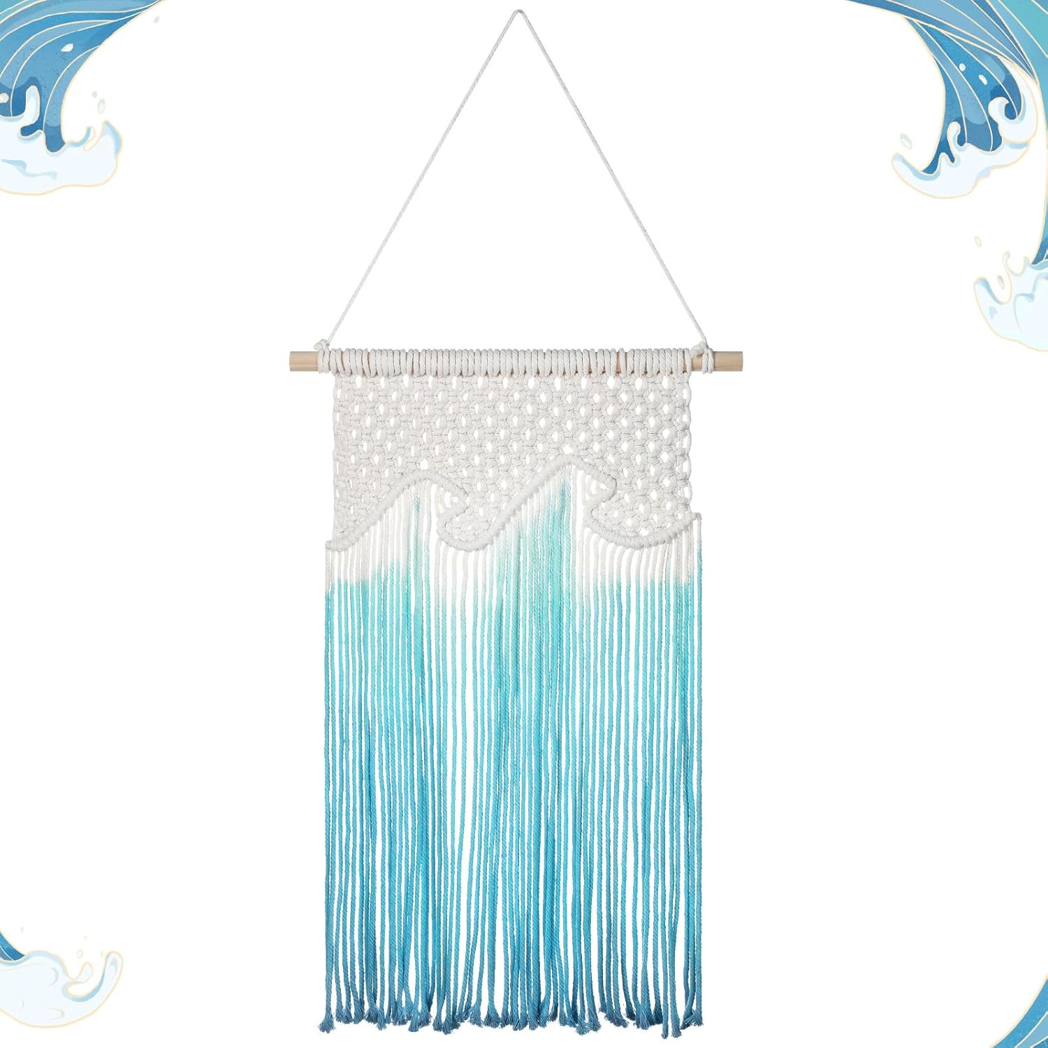 Bucherry Beach Macrame Wall Hanging Tassel Decor