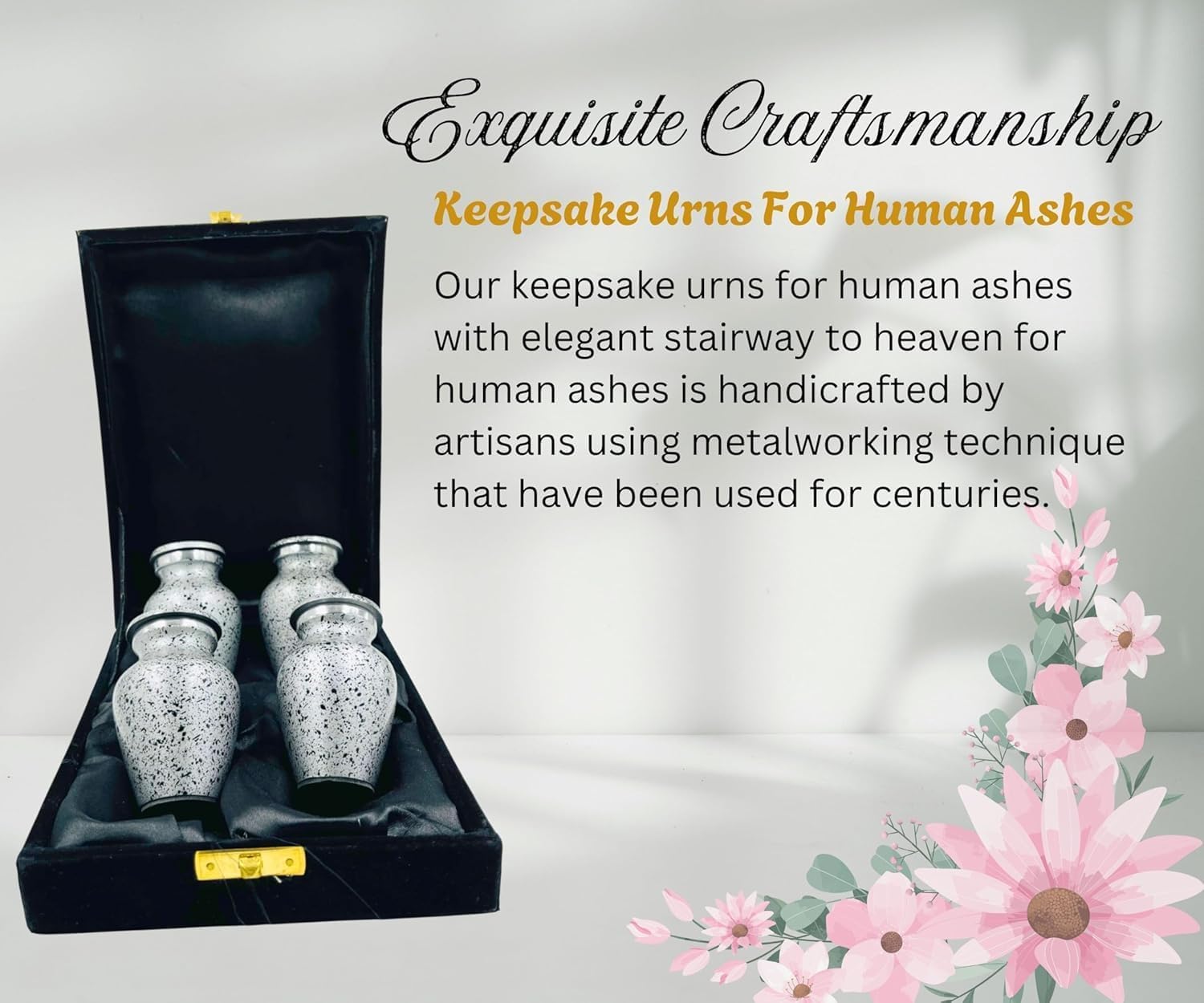 UNITEDCRAFT Cremation Urn Keepsake Decorative Urn for Adults