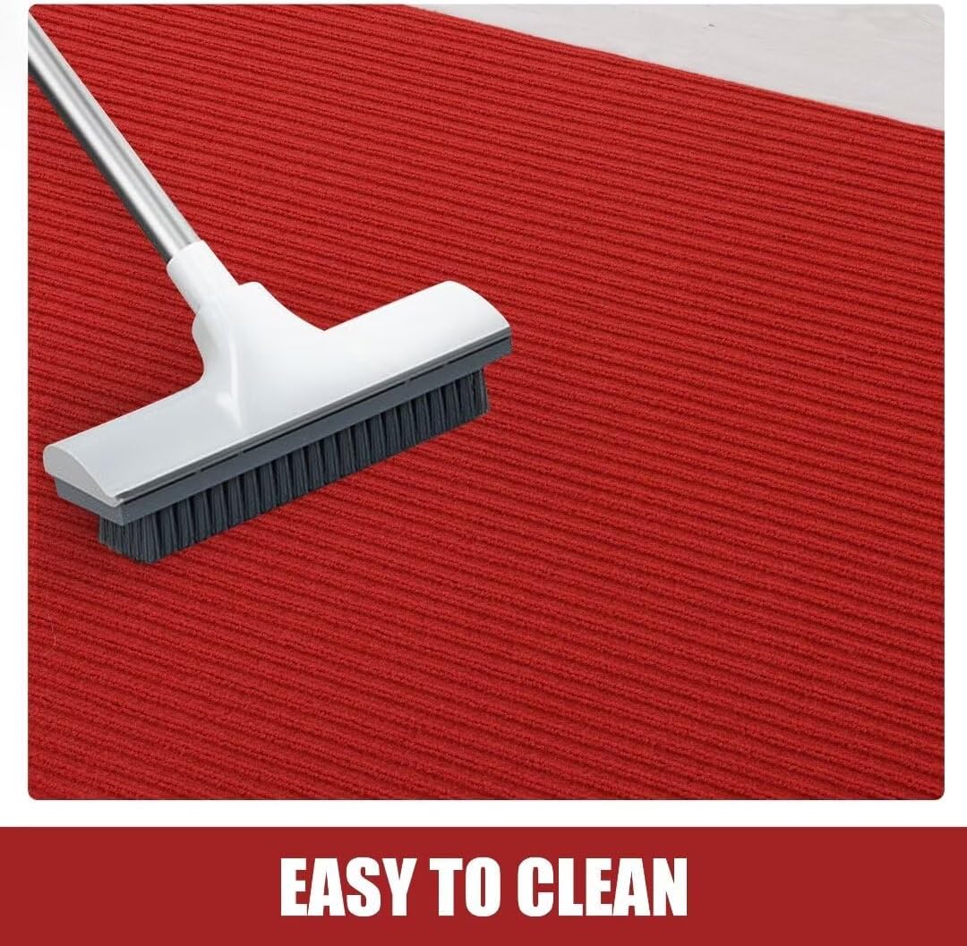 HOMBYS Extra Thick Red Carpet Runner 3x10ft