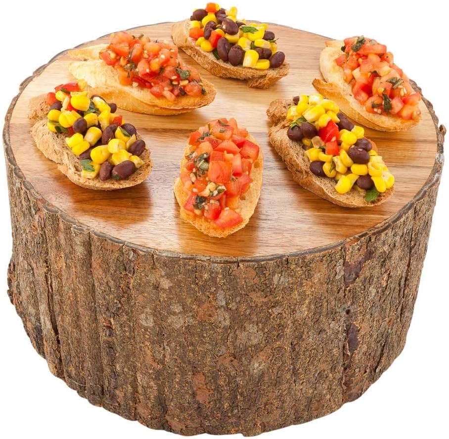 Restaurantware 10x5 Inch Rustic Wood Display Riser