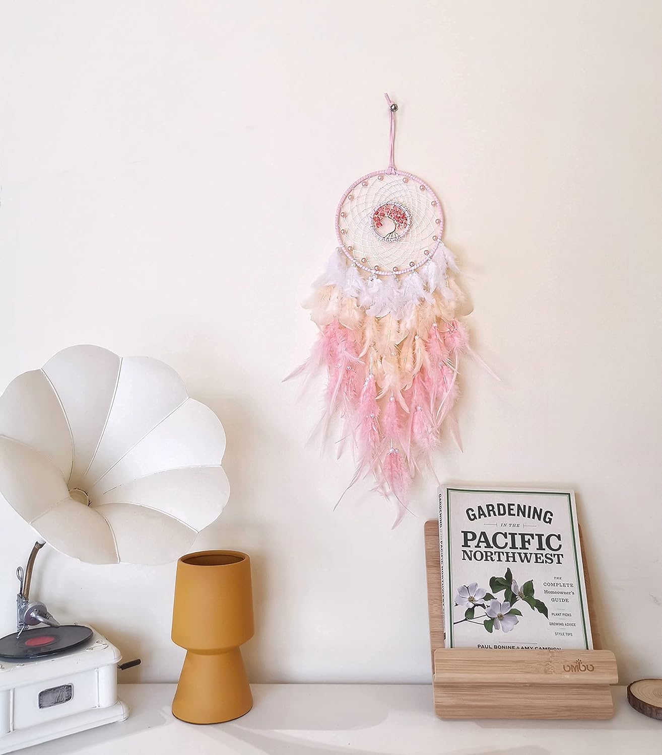 Pink Dream Catcher Tree of Life Wall Decor