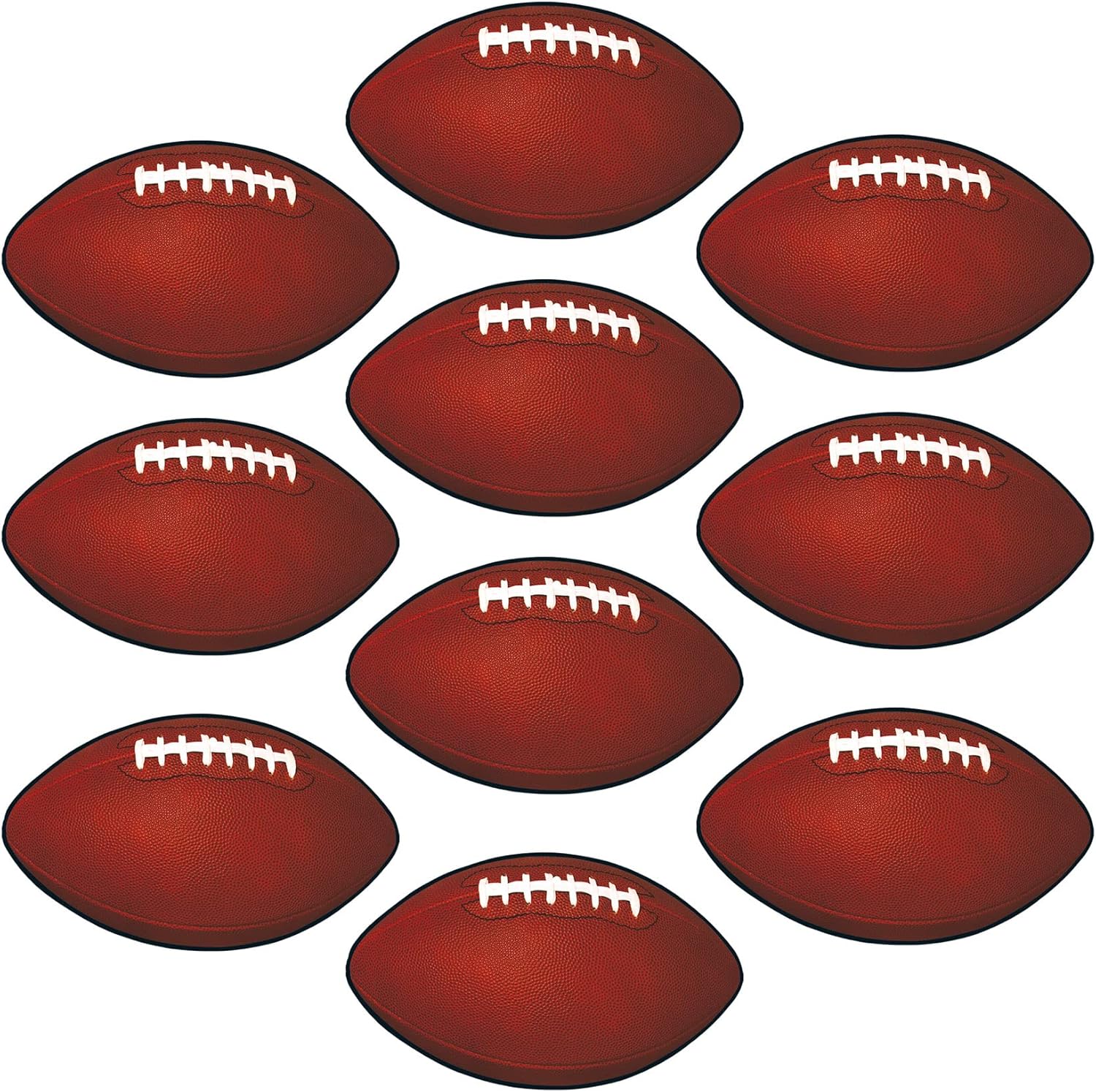 Beistle 60 Mini Football Cut Outs Sports Decor