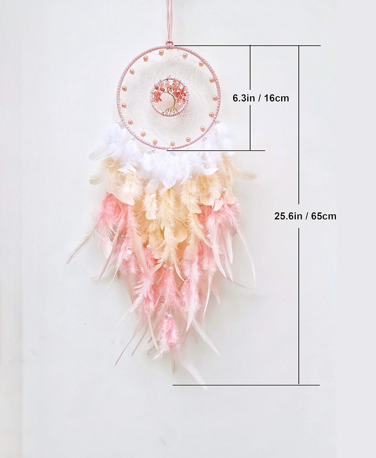 Pink Dream Catcher Tree of Life Wall Decor