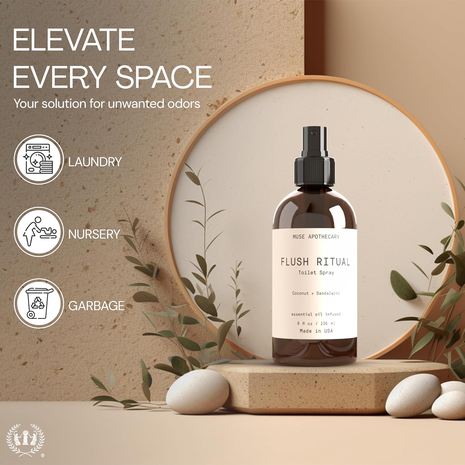 Muse Apothecary Flush Ritual Toilet Spray 4 oz