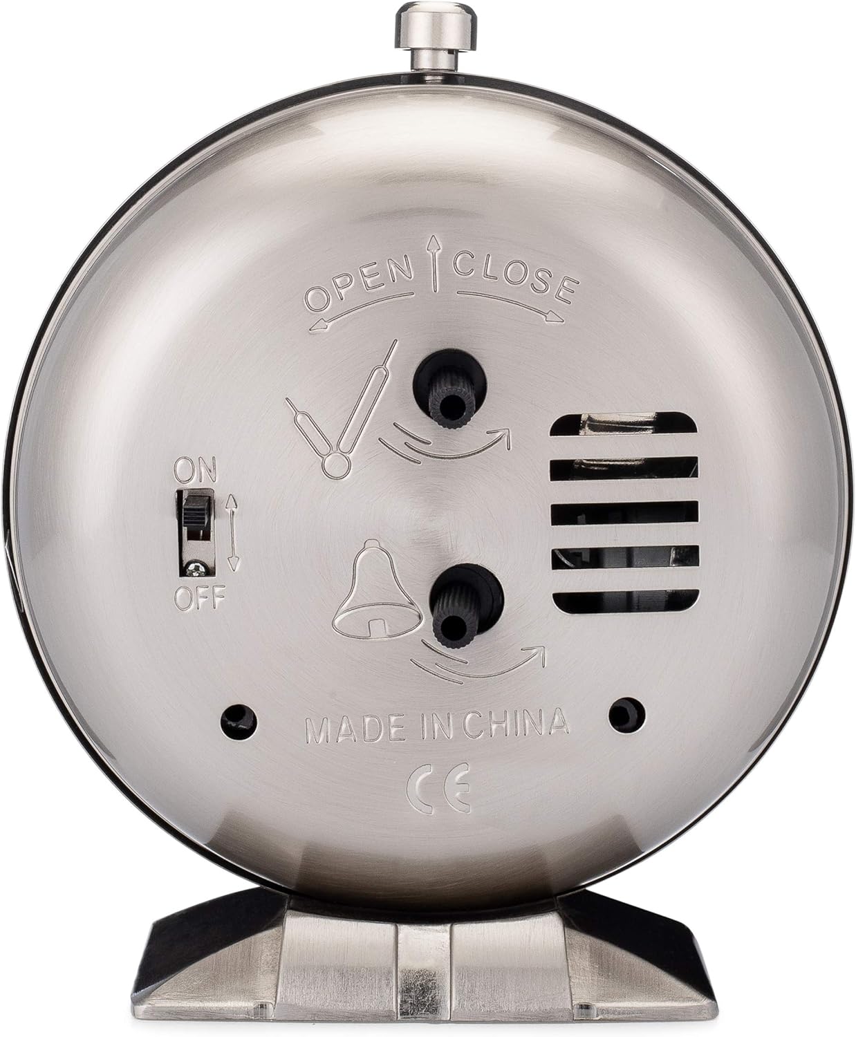 Westclox Big Ben Classic Alarm Clock - Silver Metal Round Design