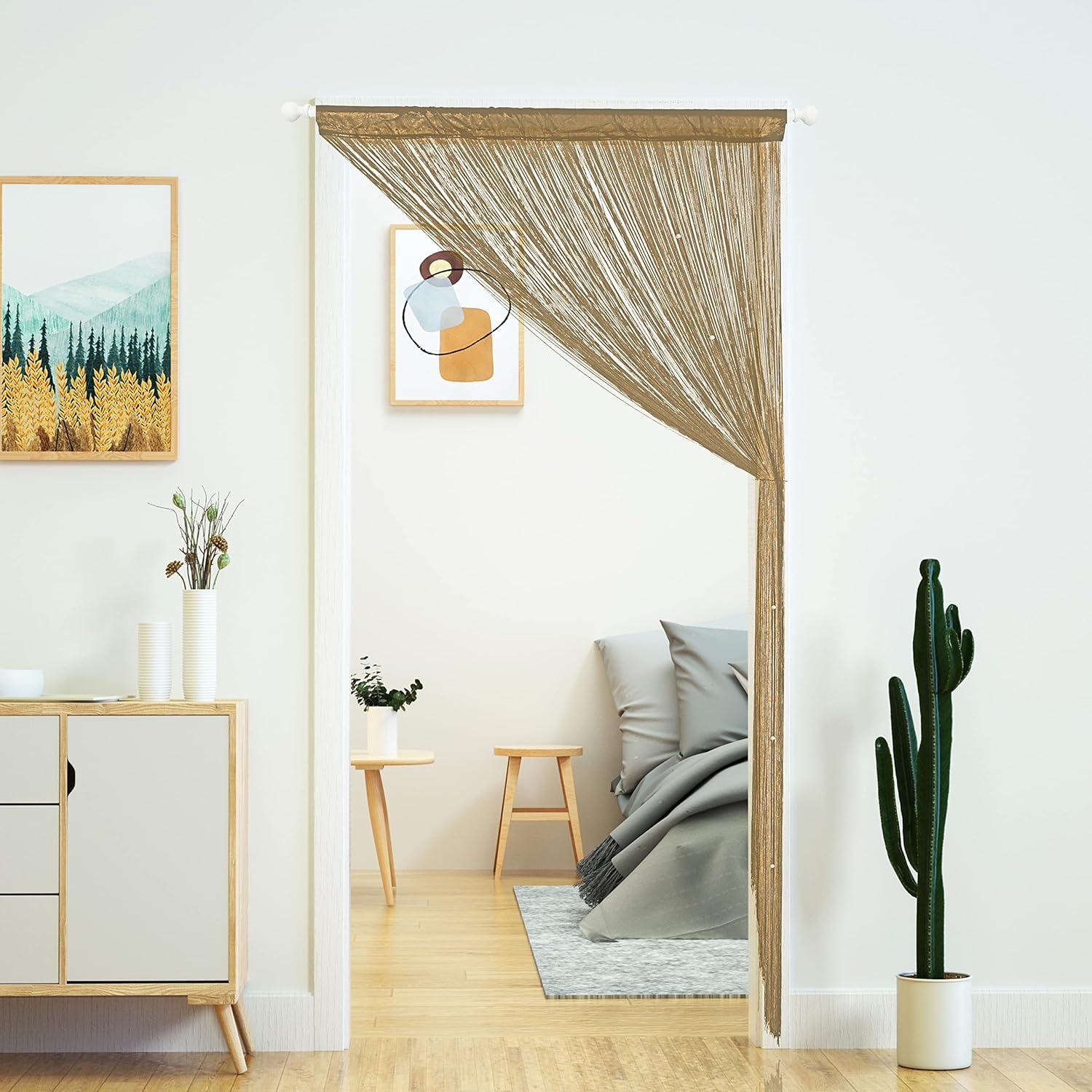 YaoYue Beaded Curtain Door String for Privacy Decor