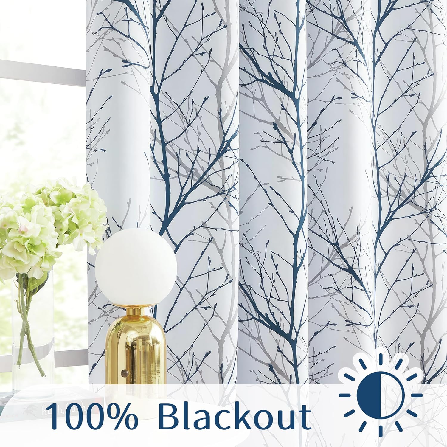 FMFUNCTEX Grommet Curtains 84 Inches Blackout Panels
