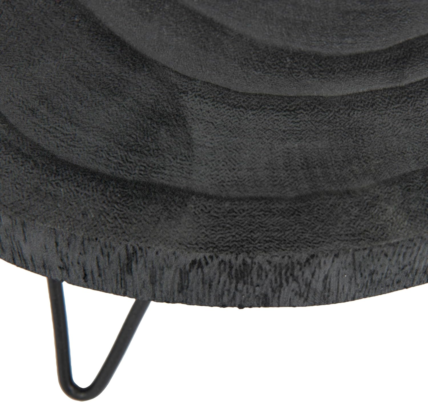 Creative Co Op Paulownia Wood Pedestal Black 11 Inch