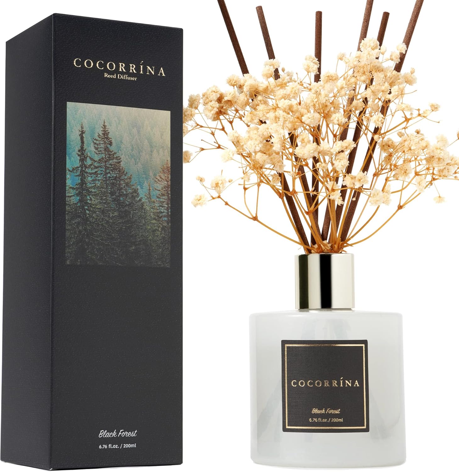 Cocorrina Reed Diffuser Set with Flowers and Sticks