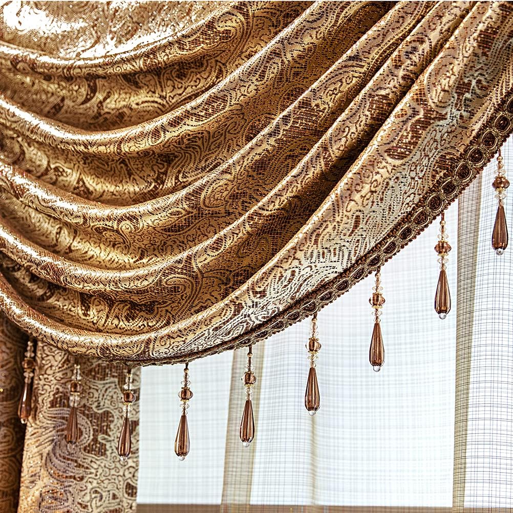 ELKCA European Curtain Valance 59 Inch 1 Panel Rod Pocket