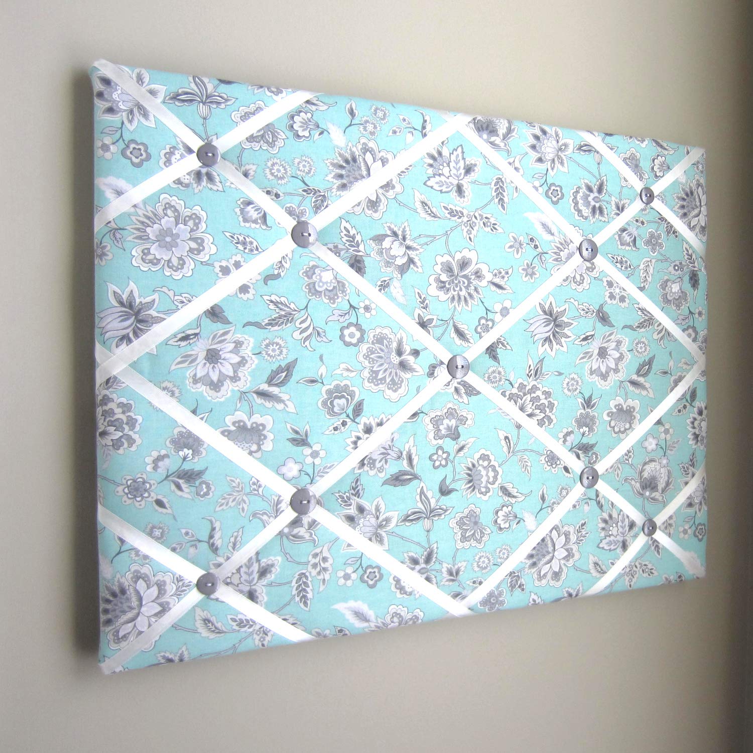 16x20 French Memory Board Bow Board Green Floral