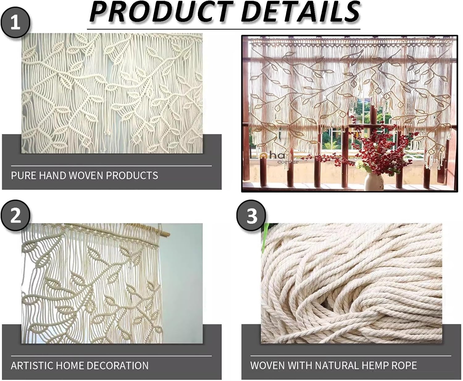 Macrame Curtains for Windows and Doorways