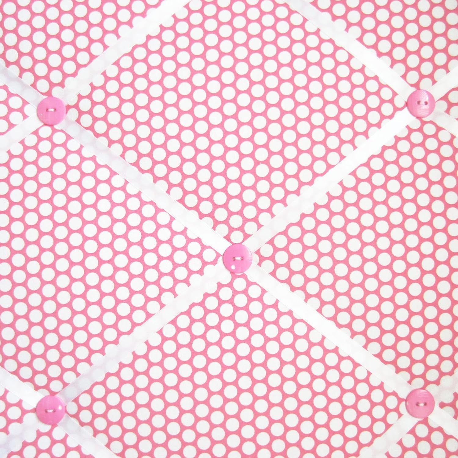 16 x 20 French Memory Board Bow Board Pink White Polka Dot