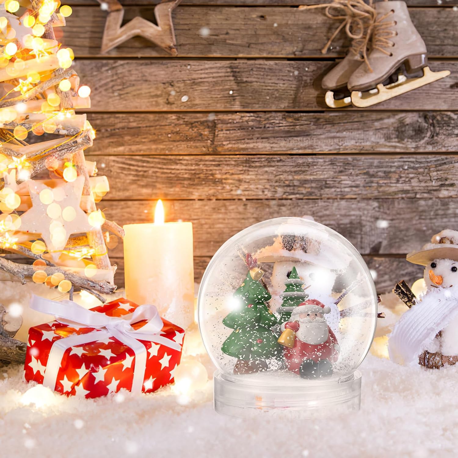 BESTOYARD 15 Pack 28 Inch Snow Globe DIY Kit