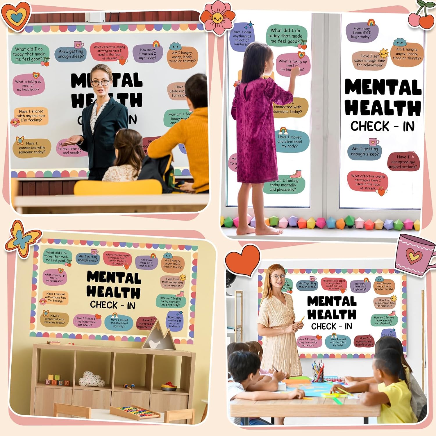 Mental Health Bulletin Board Set Classroom Decor