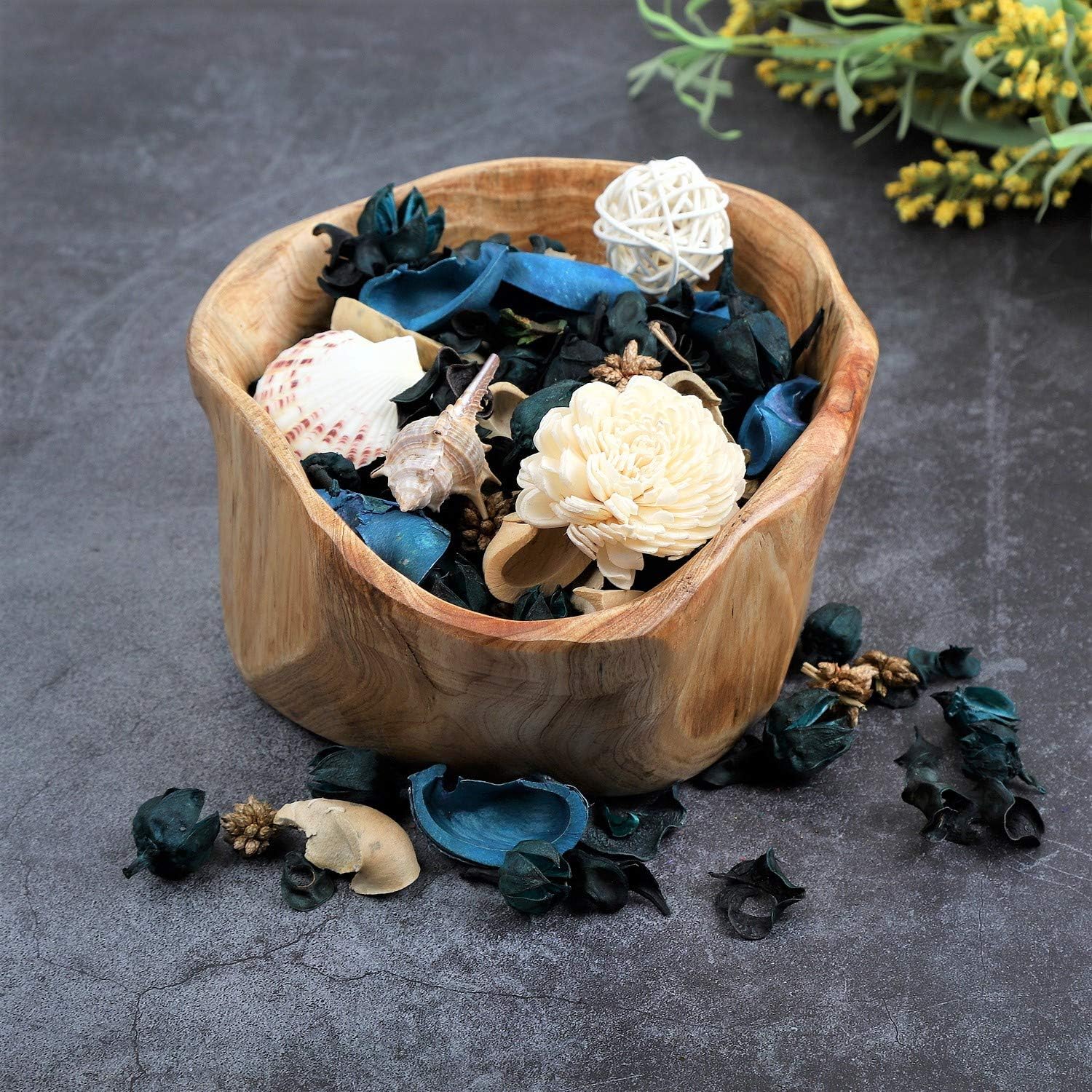 Qingbei Rina Ocean Breeze Potpourri with Blue Decor