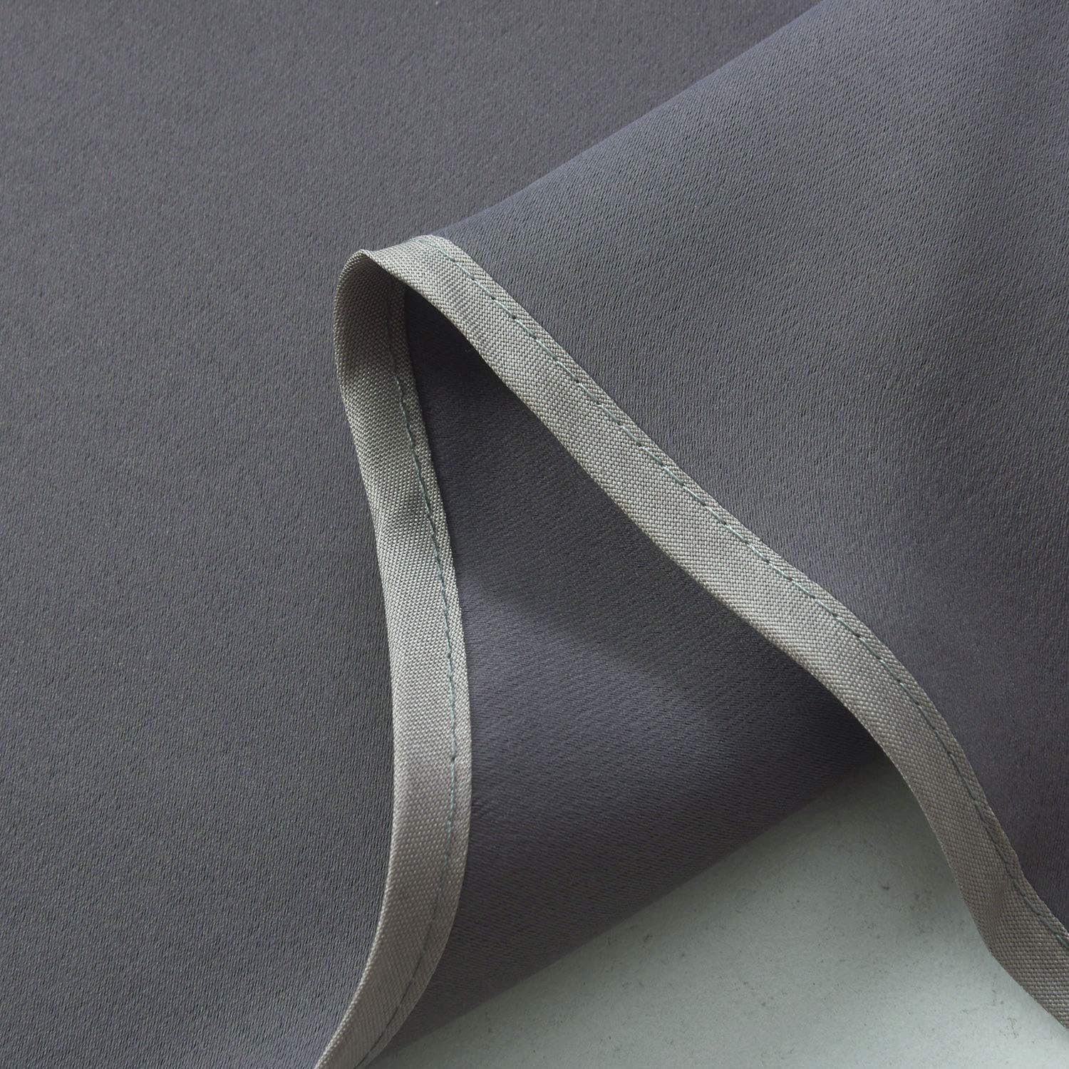 Aquazolax Grey Blackout Curtain Valances Set of 2