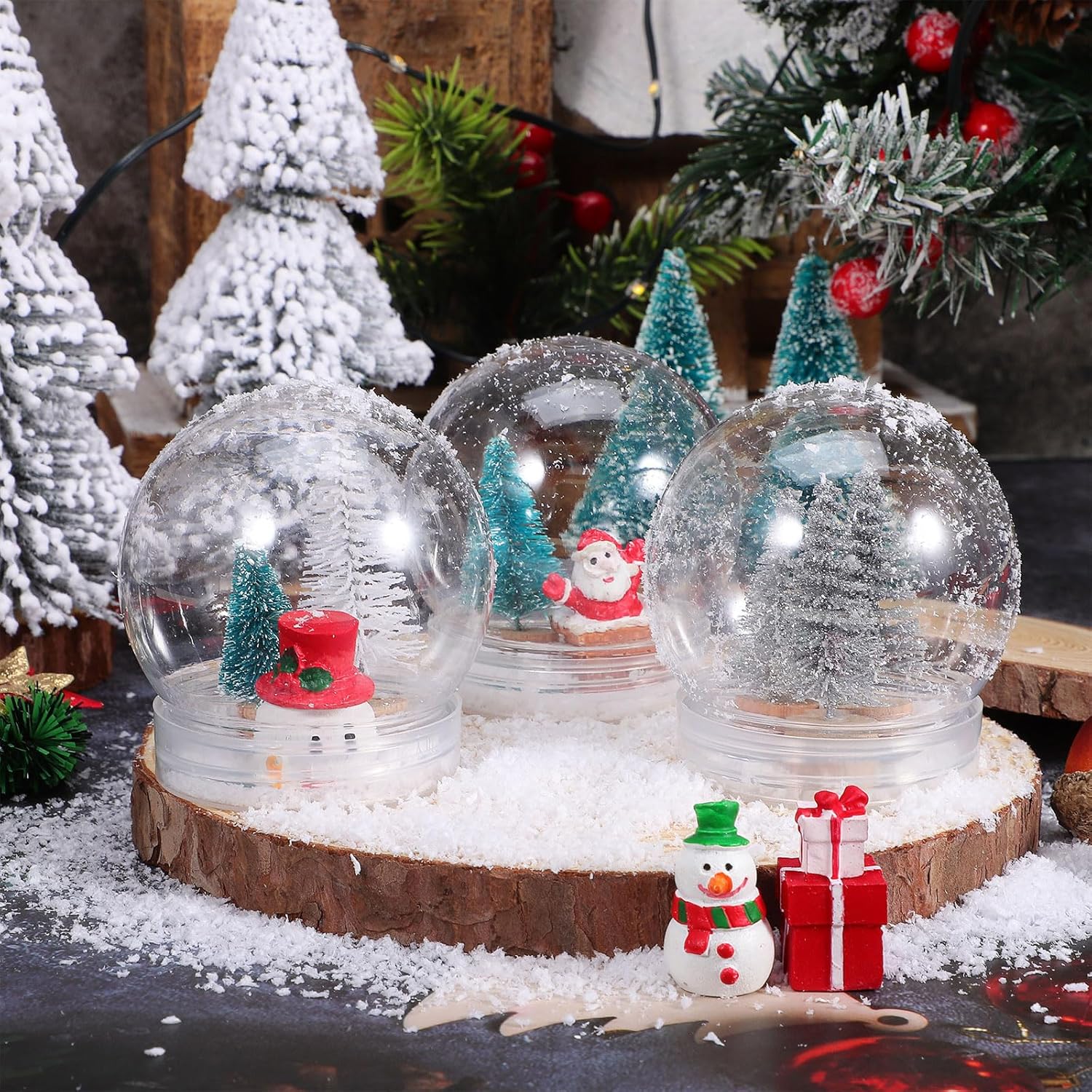 BESTOYARD 15 Pack 28 Inch Snow Globe DIY Kit