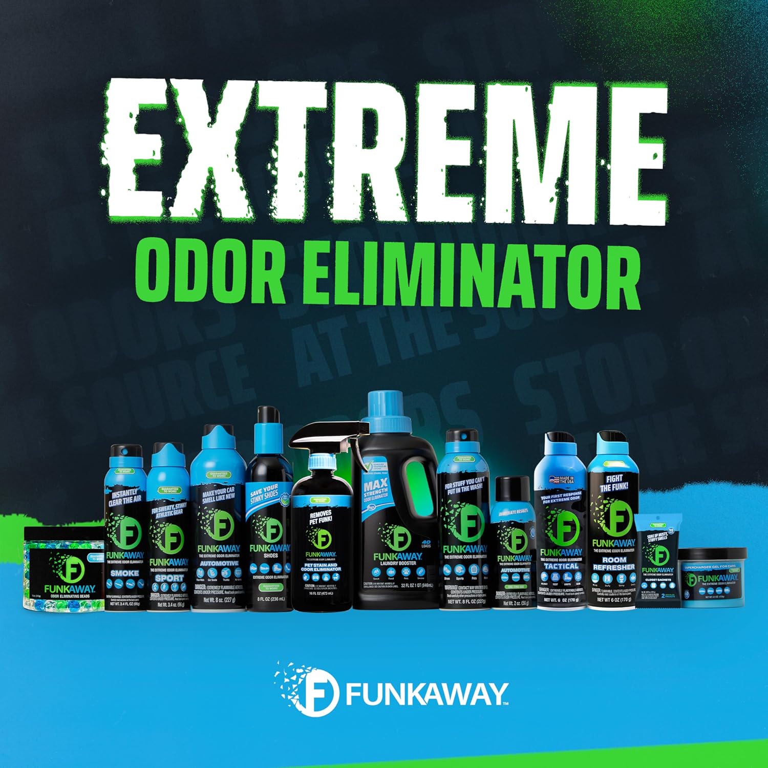 FunkAway Extreme Odor Eliminating Sachet 90 Day Freshness