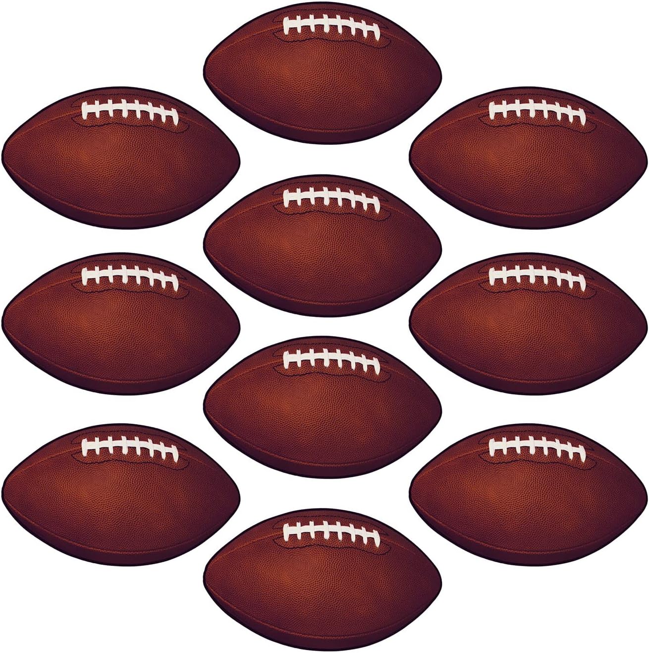 Beistle 60 Mini Football Cut Outs Sports Decor