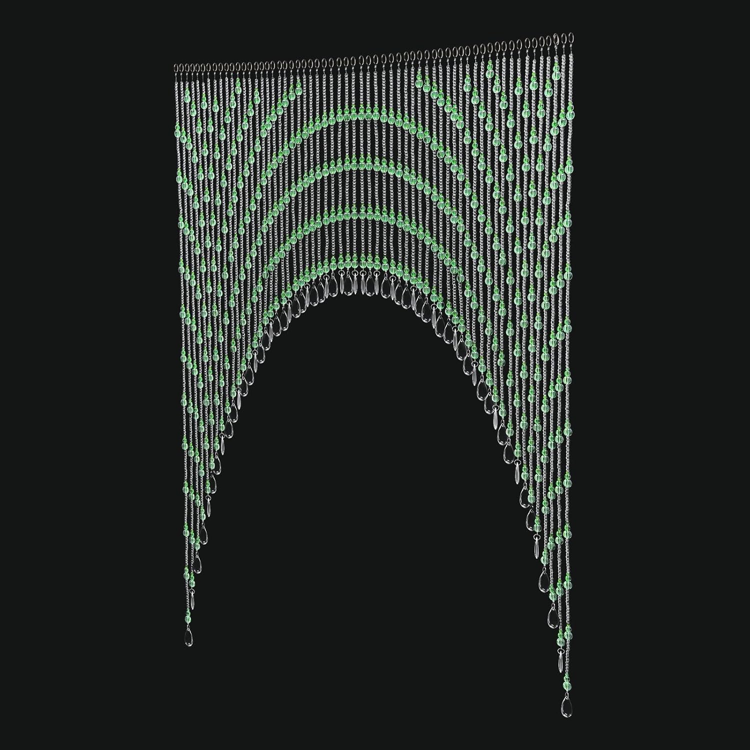 60 Strings Clear Crystal Beaded Curtain for Doorways