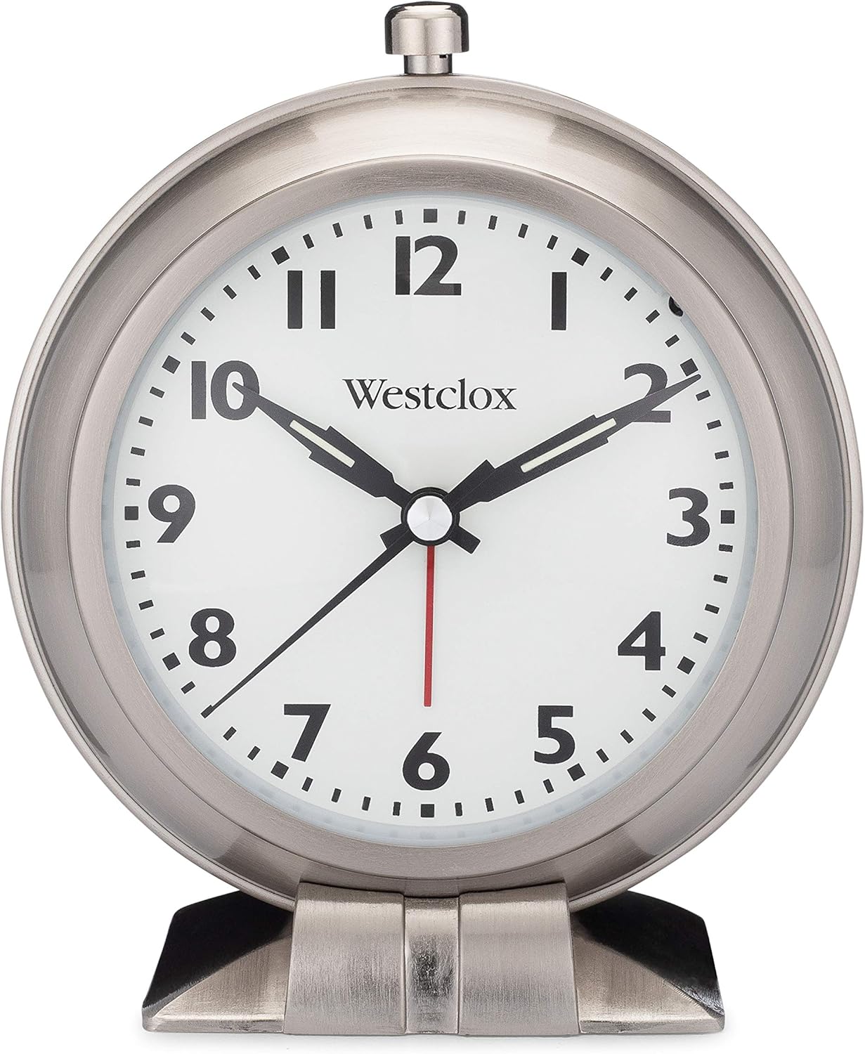 Westclox Big Ben Classic Alarm Clock - Silver Metal Round Design
